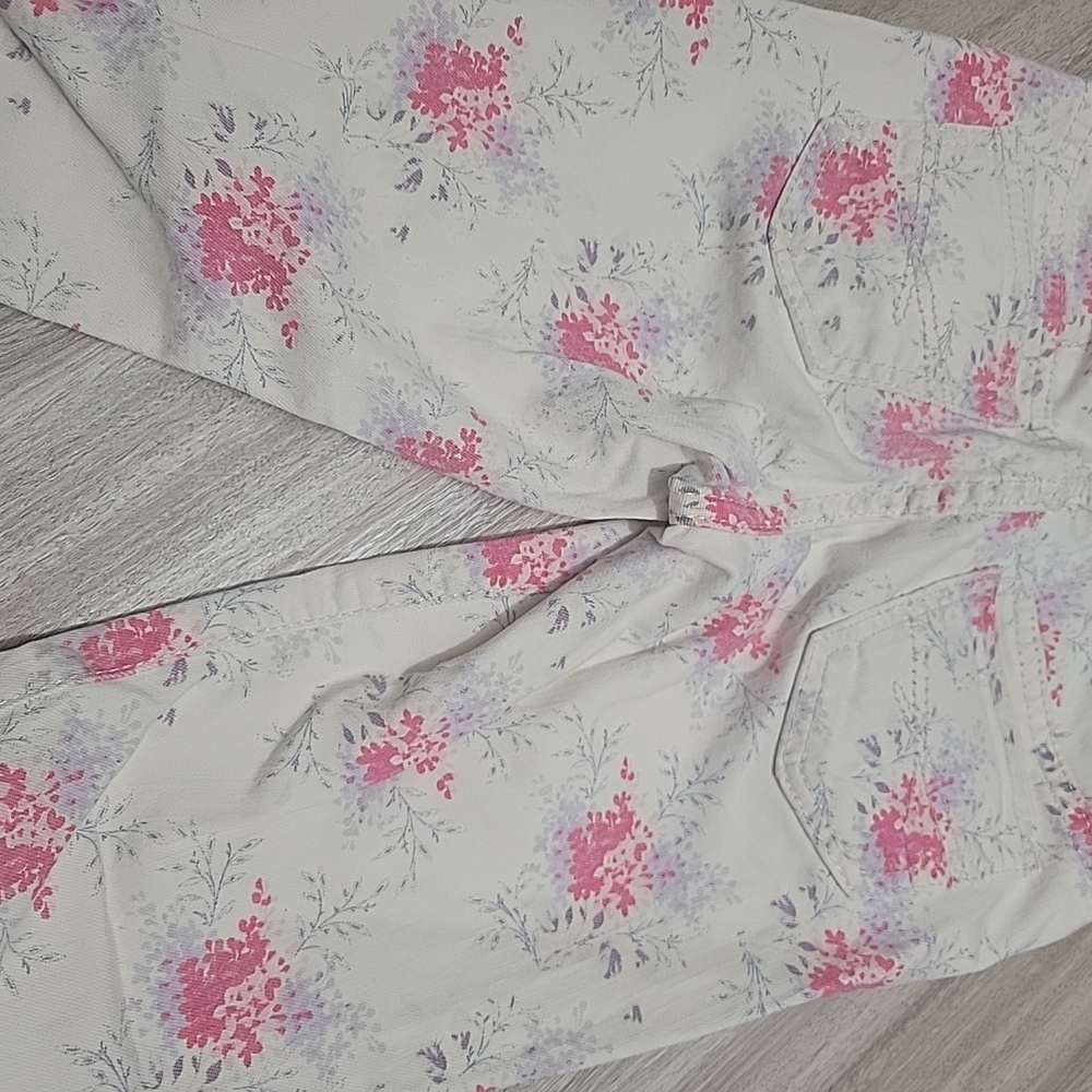 Gap Kids 1969 Super Skinny Floral Print Ripped KneesJeans Size 7 Regular - Picture 6 of 10